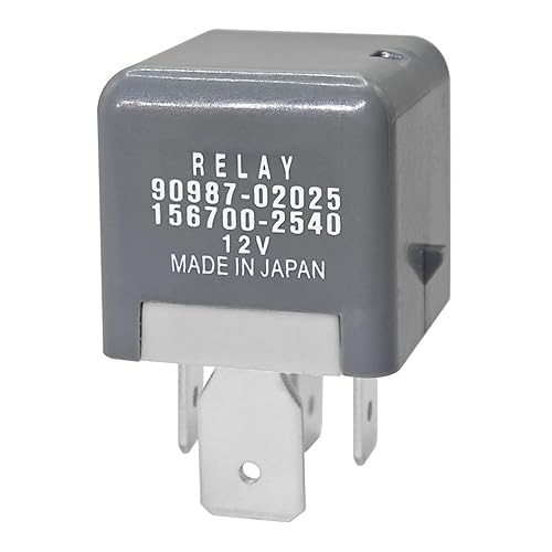 Relé 90987-02025, relé de potencia automotriz de 4 pines 12 V 80 A, compatible con vehículos Toyota, Lexus