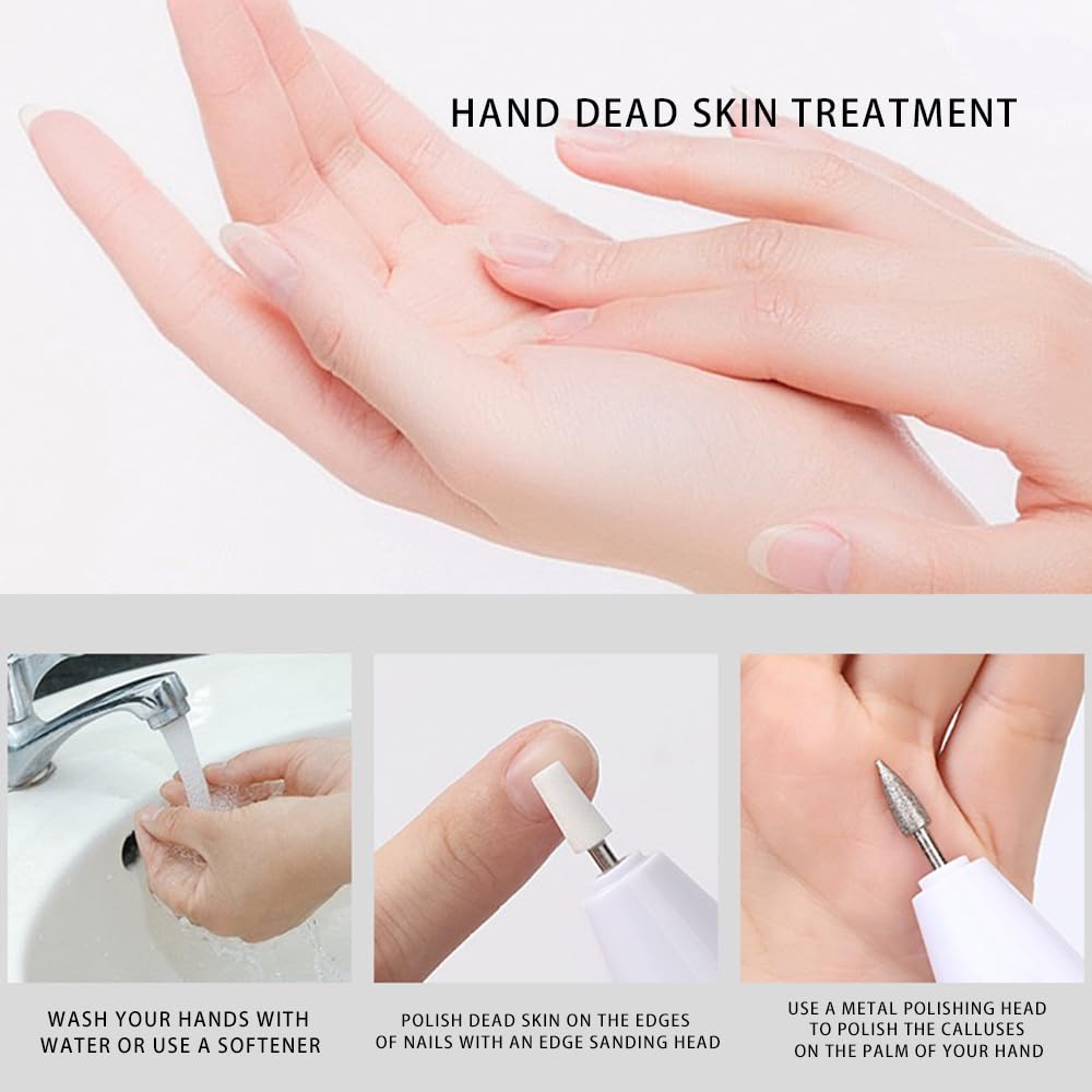 11 punte per fresa per unghie, corindone, punta professionale per unghie per manicure, pedicure