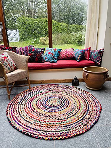 Alfombras Redondas Grandes Yute Marca Second Nature Online