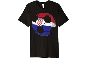 Croatia Soccer Ball Flag Jersey Shirt Croatian Football