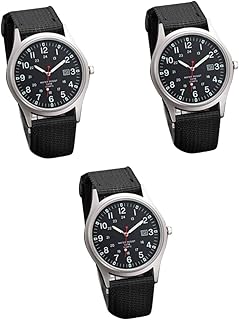 3 Pçs Relógios Masculinos Pulseiras De Relógio Masculino Pulseiras De Relógio Para Relógios Masculinos Pulseira De Relógio De Lona Relógio De Quartzo Masculino Relógio De Pulso De