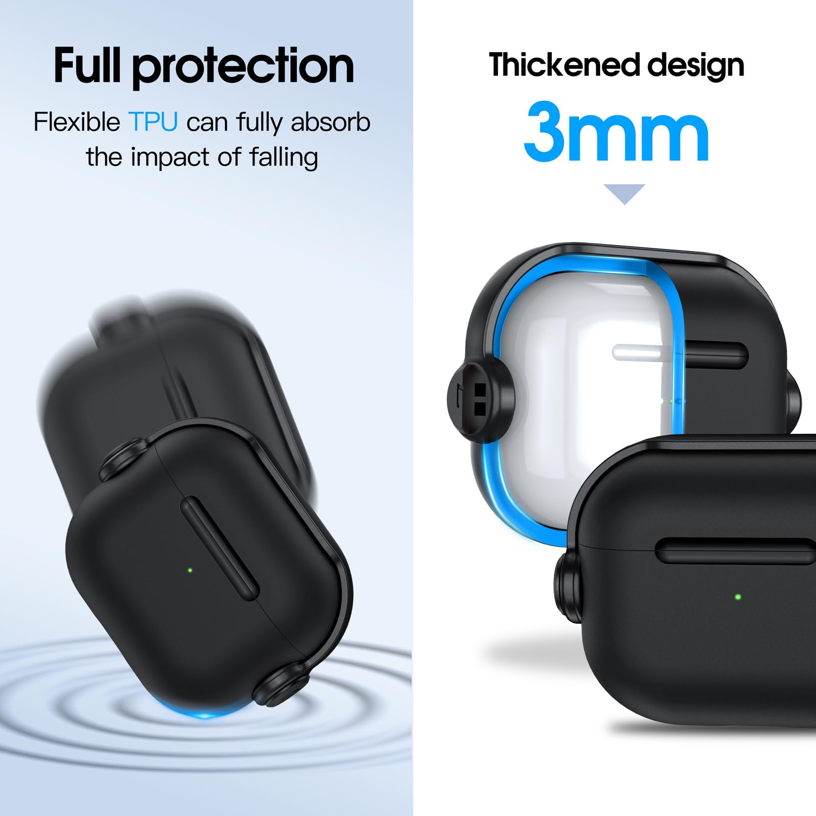 Anqrp AirPods 3 ケース Airpods 第3世代 専用カバー カ Amazon | Anqrp AirPods 3 ケース Airpods 第3世代 専用カバー