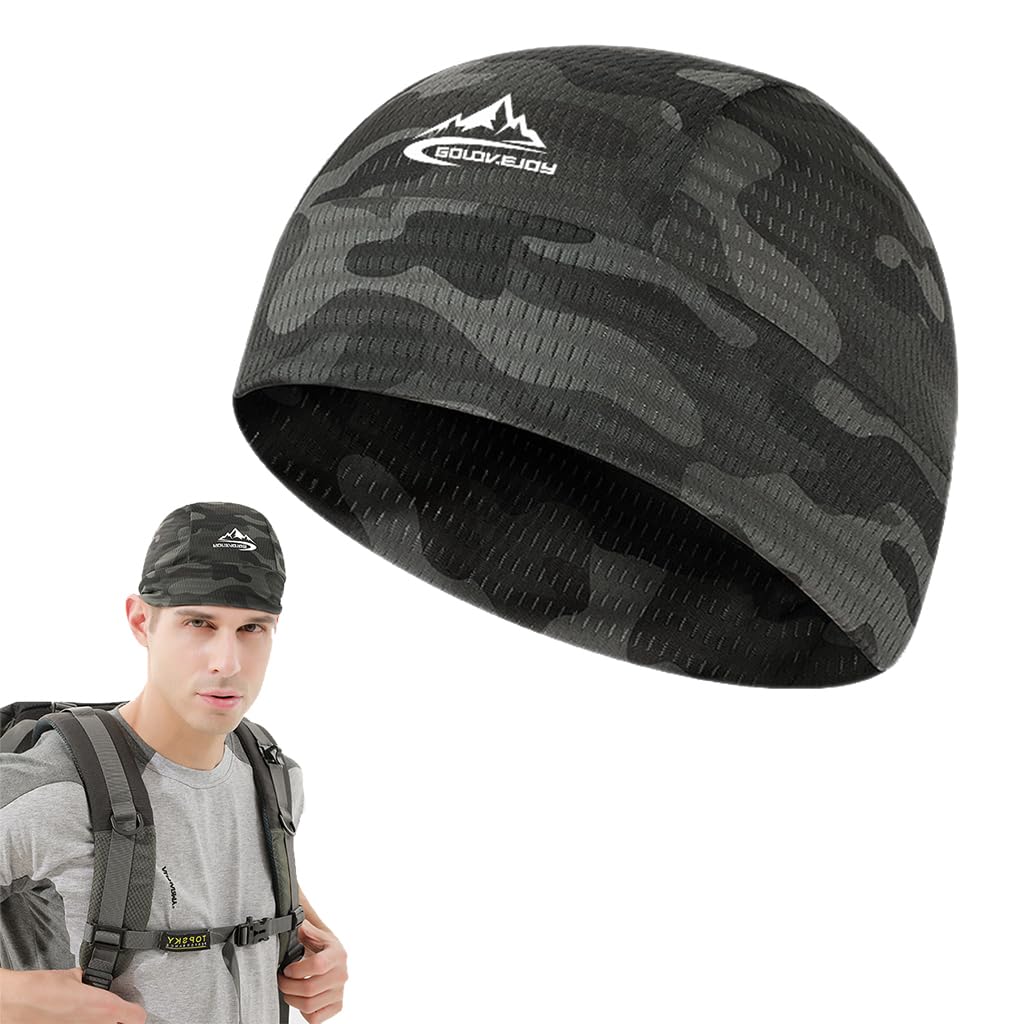 OptifitCycling Skull Cap Cooling Skull Cap for Men Women Fashion Camouflage Print Cycling Skull Cap Quick Dry Breathable Fabric Skull Cap Helmet Liner Sweat Wicking for Cycling, Running