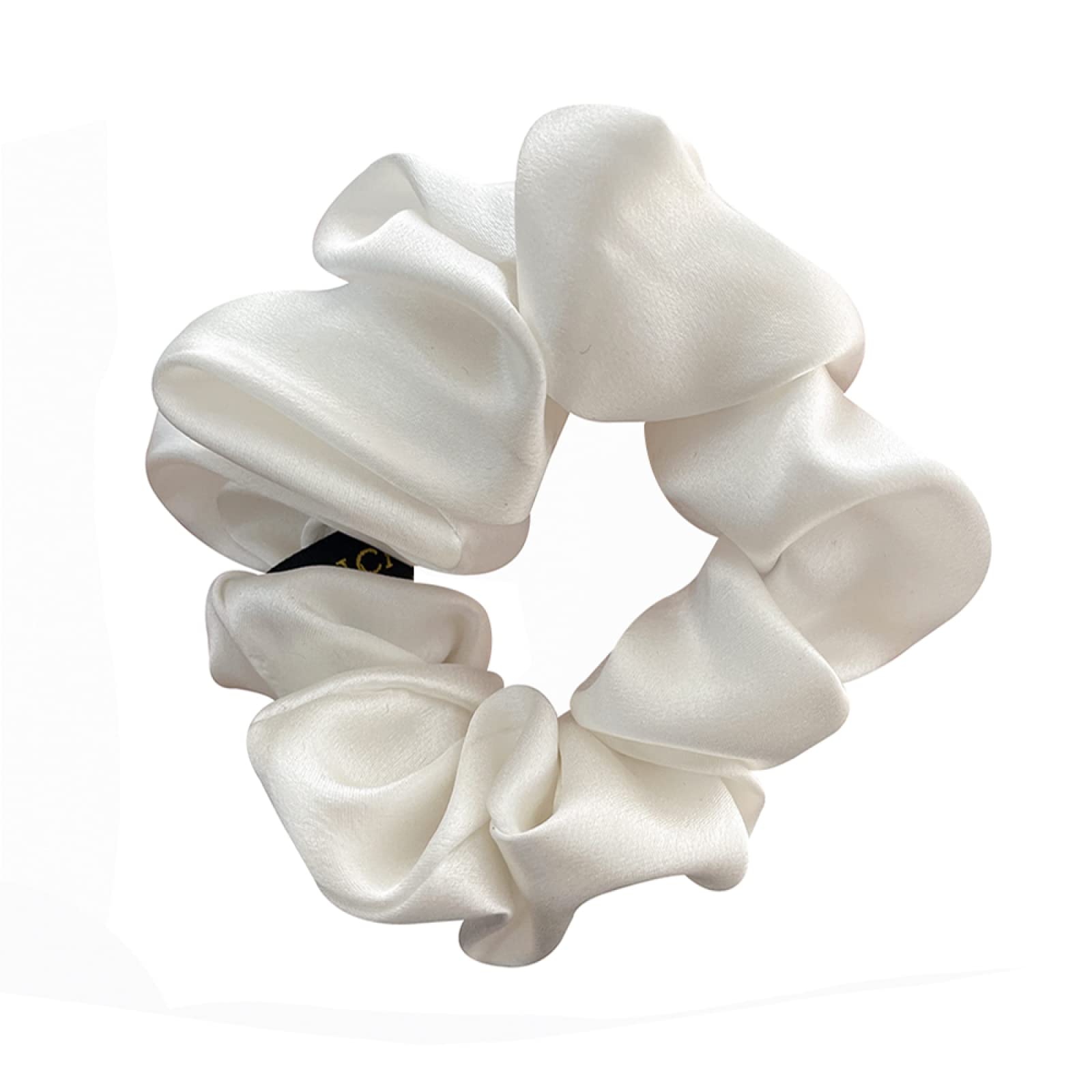 Czysty jedwab morwy duże Scrunchies 4.5CM liny opaski do włosów krawaty Gum gumki gumki do kucyków dla kobiet dziewczyn 16 Momme, (5cm) ((4.5cm))