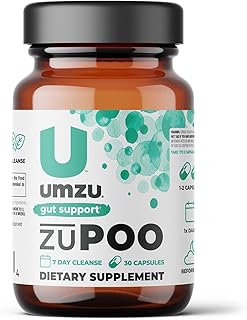 UMZU zuPOO - Colon Cleanse & Gut Support Supplement, Healthy Waste Elimination and Bowel Movements, Vitamins, Minerals, Herbs, Barks Blend, 7-Day Cycle, Bloating Relief - (15 Day Supply 30 Capsules)