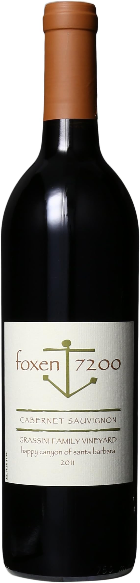 2011 foxen 7200 Cabernet Sauvignon Grassini Family Vineyard 750 mL