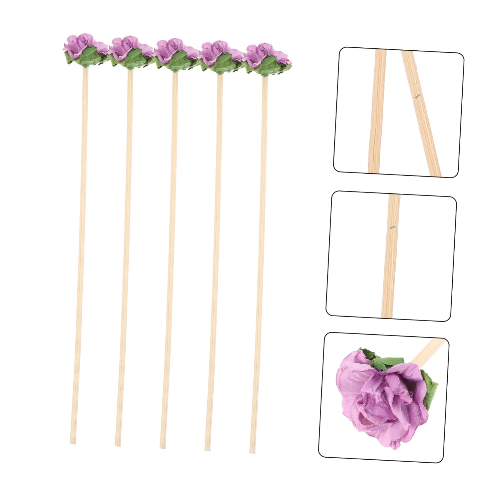 ABOOFAN 4 Pièces Rotin De Fleurs Séchées Bâtonnets D'huiles
