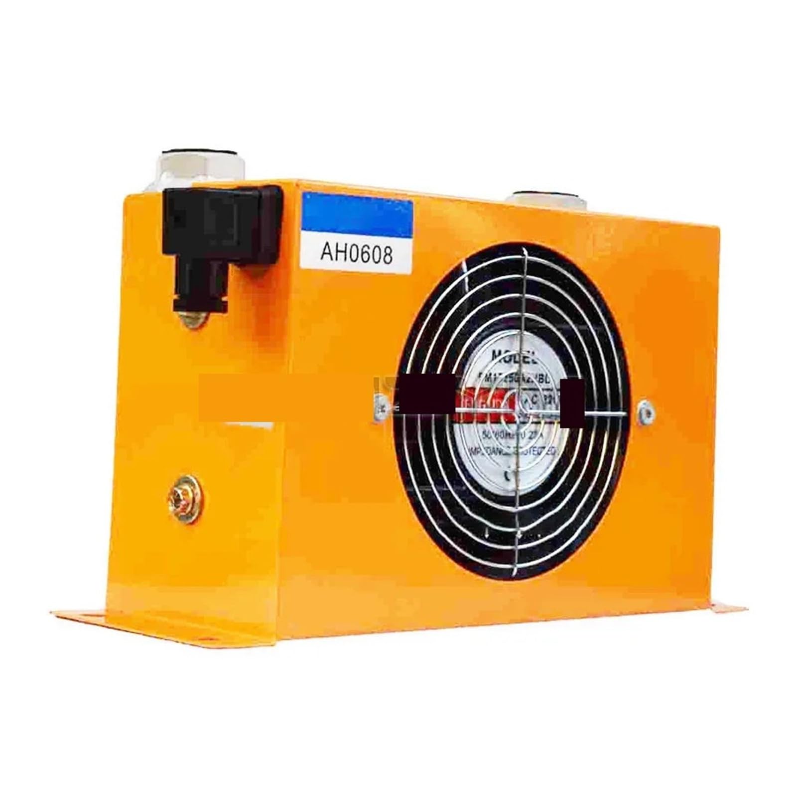 Enfriador de aceite hidráulico AH0608T 60 l/min, radiador refrigerado por aire, ventilador flujo disipación calor Bajo nivel de ruido(24V)