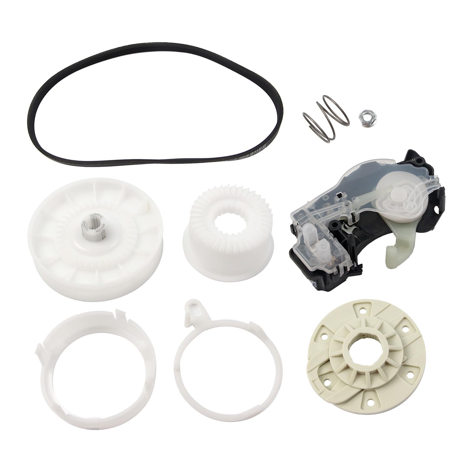 Washer Shift Actuator Basket Hub Pulley Clutch Kit with Drive Belt