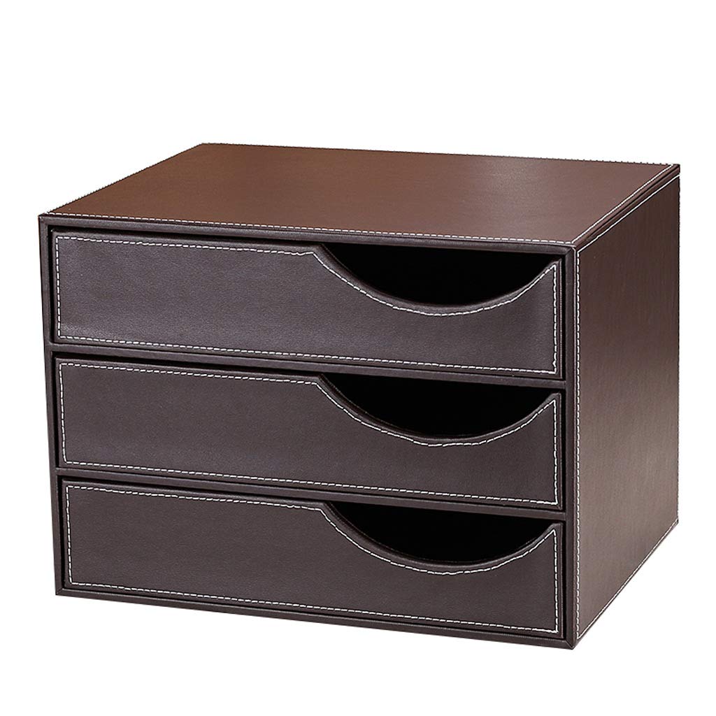 YNIYUJKL File Storage Cabinet Black Drawer Type Multi-Layer Data Storage Locker,Black