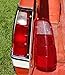 ECOTRIC Pair Tail Light Lens Cover ONLY Compatible with 1972-1980 Dodge Truck & Plymouth Power Wagon
