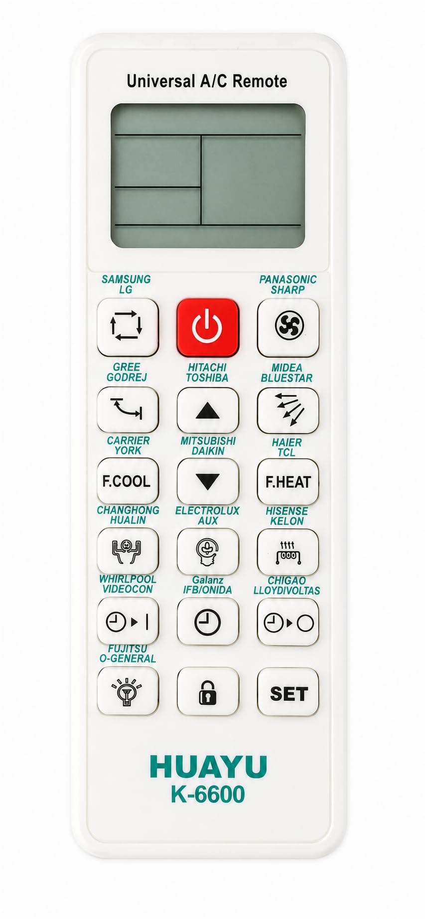 Universal Air Conditioner Remote K-6600 | Compatible for All AC Remote Control-picture-28