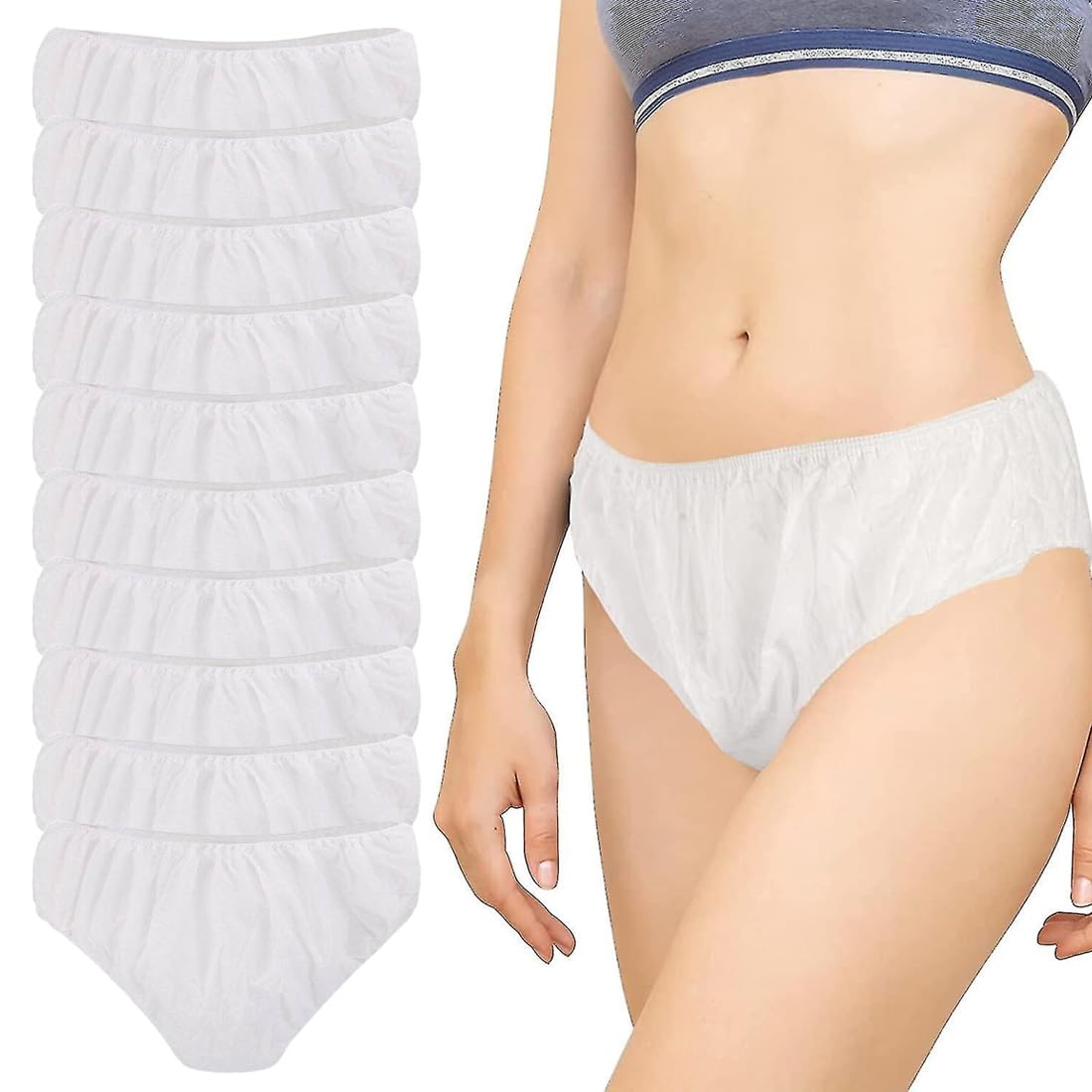 MEIYATING Mutandine Donna In Cotone Vita Alta - Controllo Pancia, Modellanti Post-Parto, Confezione Da 4, Elasticizzate - 5