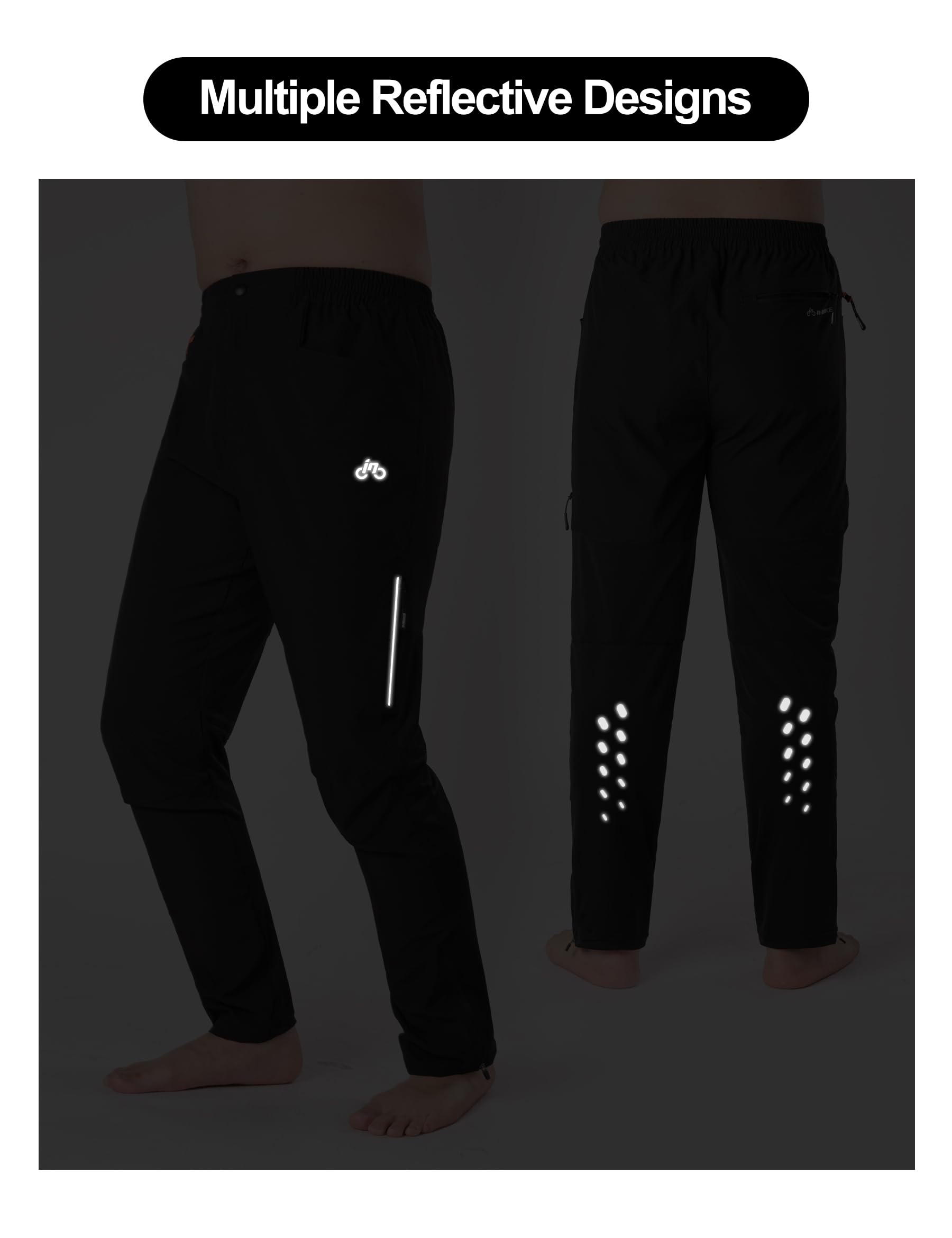 INBIKE Pantalons Sport pour Randonnée Course Vélo Esclade Moto Exterieurs Pantalons de Pluie Réfléchissants LP702