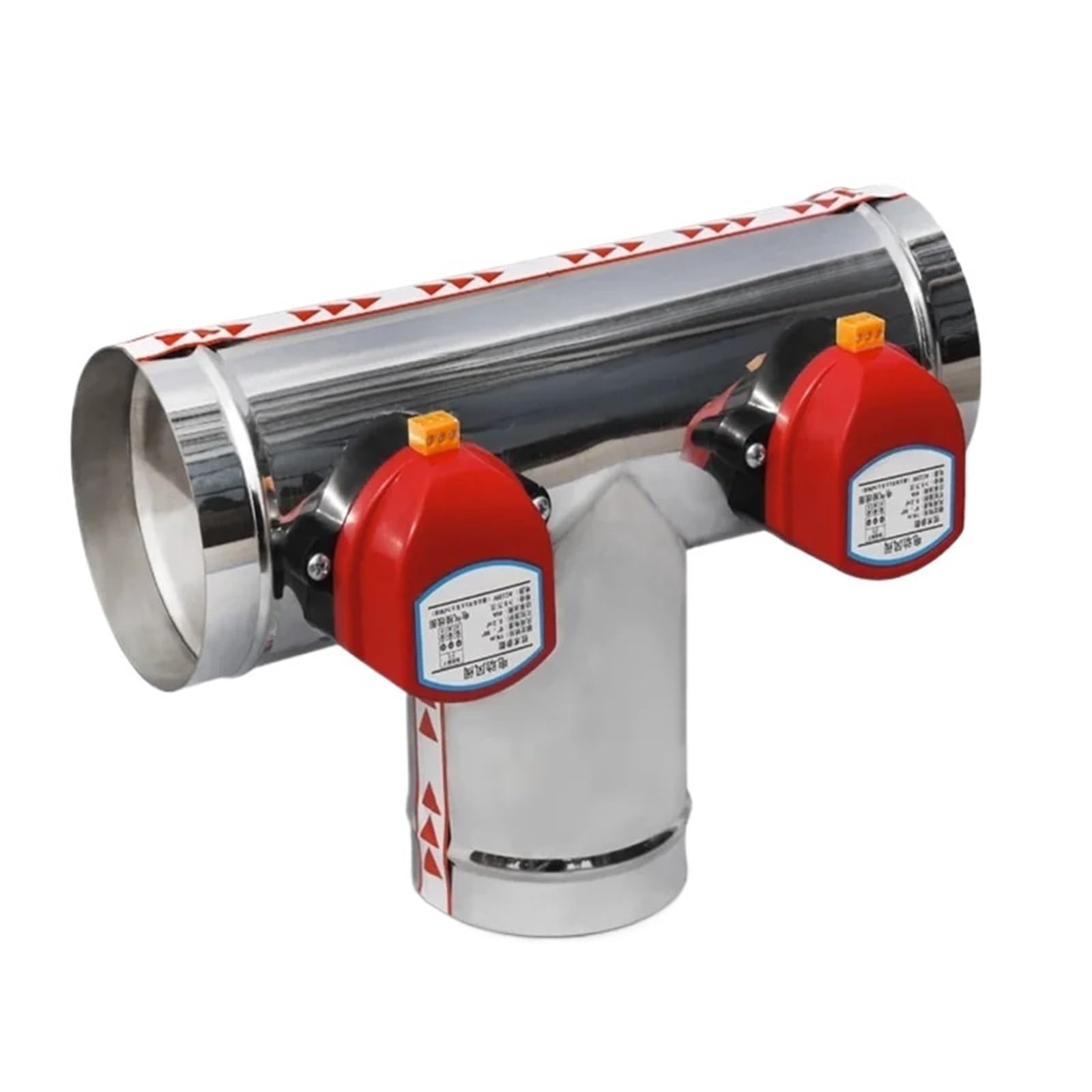 PXQCHAVLN Stainless steel motorized ventilation register motorized valve Air Duct Valve OD51mm-150mm 220v(125mm)
