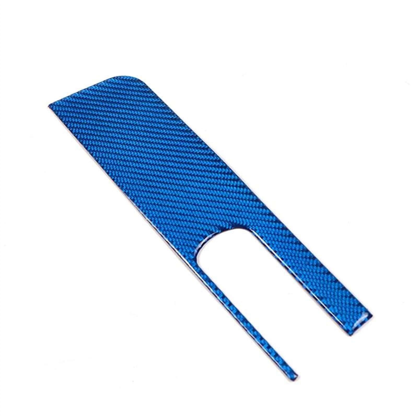 Qibbei Blu Soft Carbon Fiber Car Handbrake Panel Sticker Decorate Covers Interior Accessories For Toyota Fj Cruiser 2007-2021 Stickers(Blu)