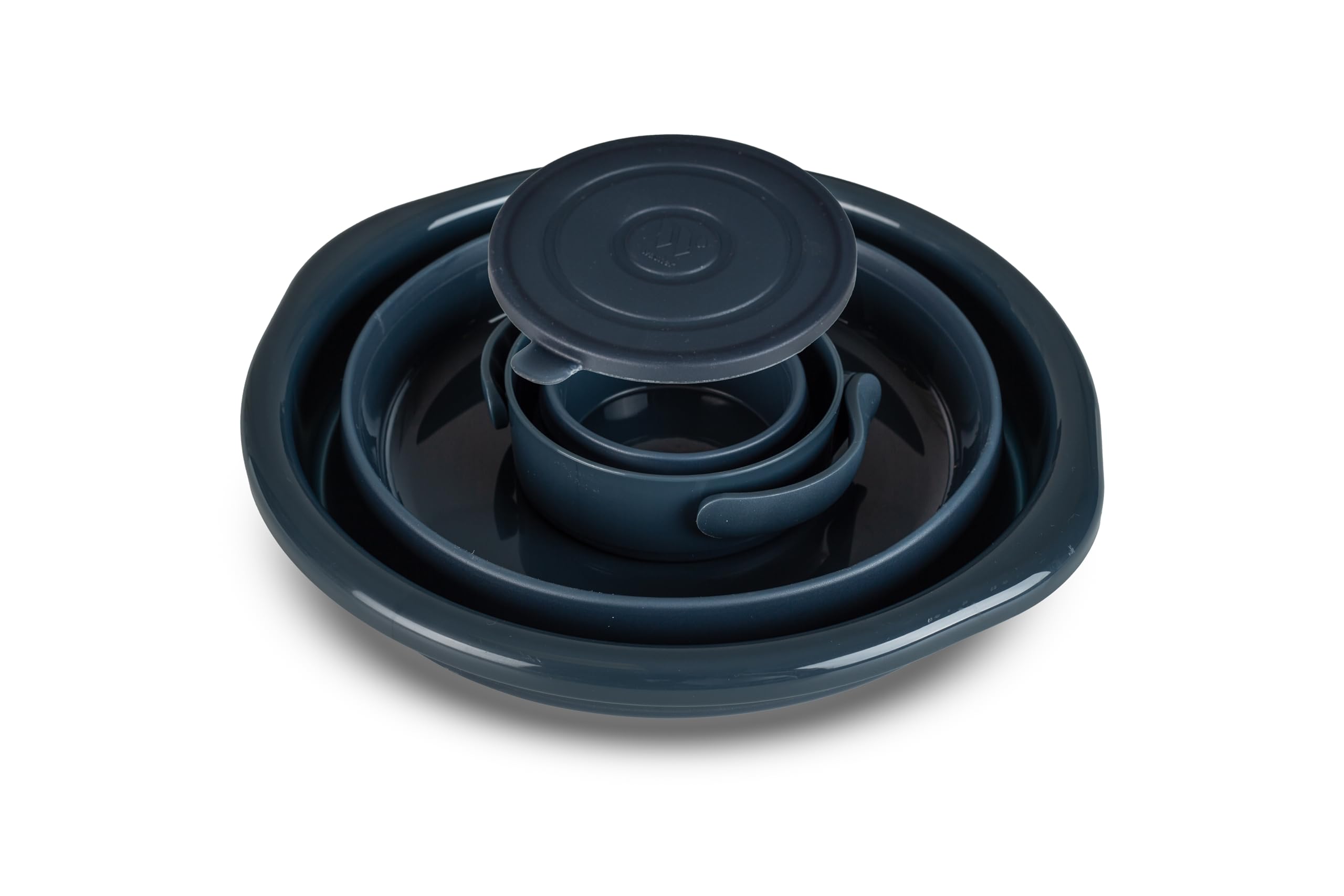 The Collapsible Hand Washing Bowl | Negel Vasser Set | Netilat Yadayim | Shissel and Kvort | Compact, Versatile, Foldable | Bowl, Cover | Official Washer Cup