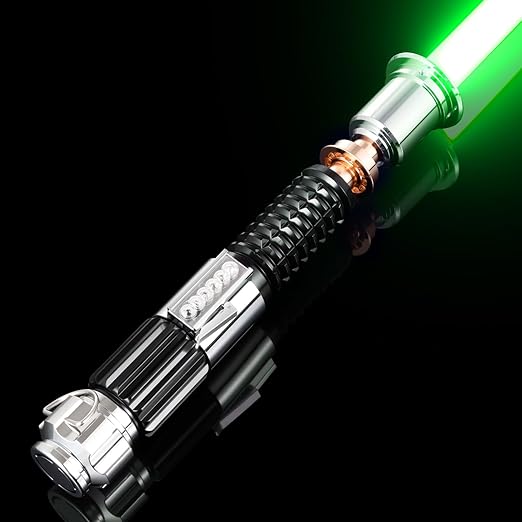 CVCBSER Pixel Dueling Lightsaber, Motion Control 39 Sets Sound Effects and 12 Colors, Smooth Swing Metal Handle Light Saber for Adults Boys Cosplay Gifts