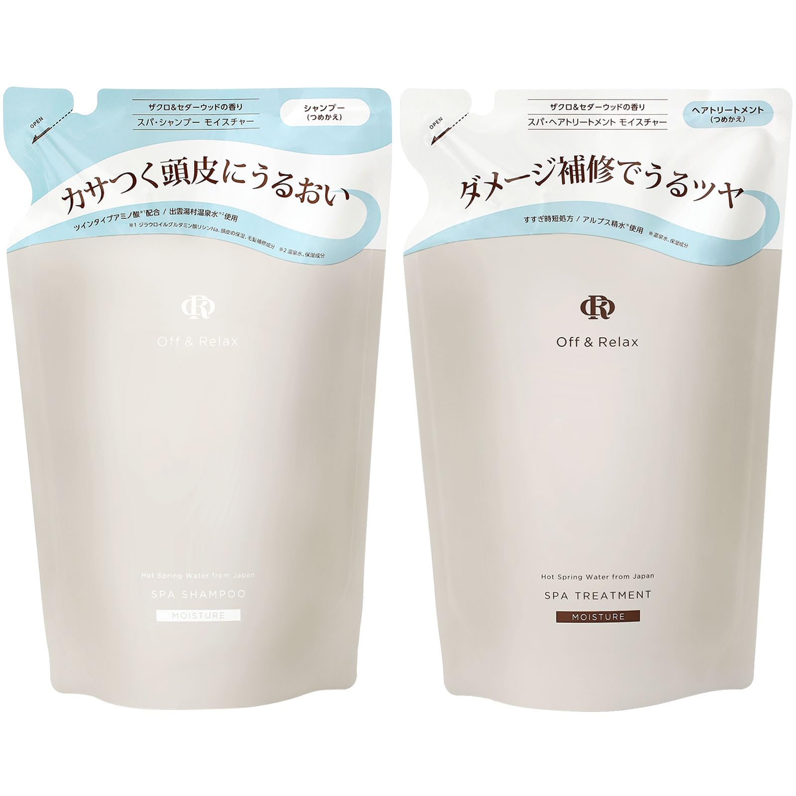 Amazon | Off&Relax OR スパ・シャンプー トリートメントセット 詰替え