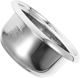 LAPYAPPE 9.06 Inch Stainless Steel Inner Pot For Rice Cooker Replacement Accessory Compatible Universal Heating Uniform Me…