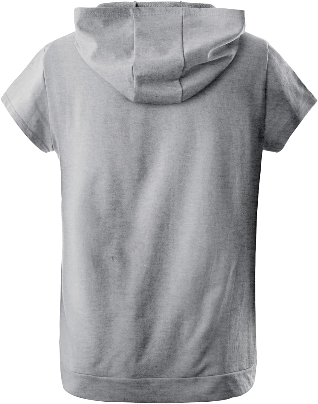 Ohoo Men's Workout Hooded Tank Tops Muscle Cut Off Sleeveless Gym Hoodies Dcf190-grey Medium