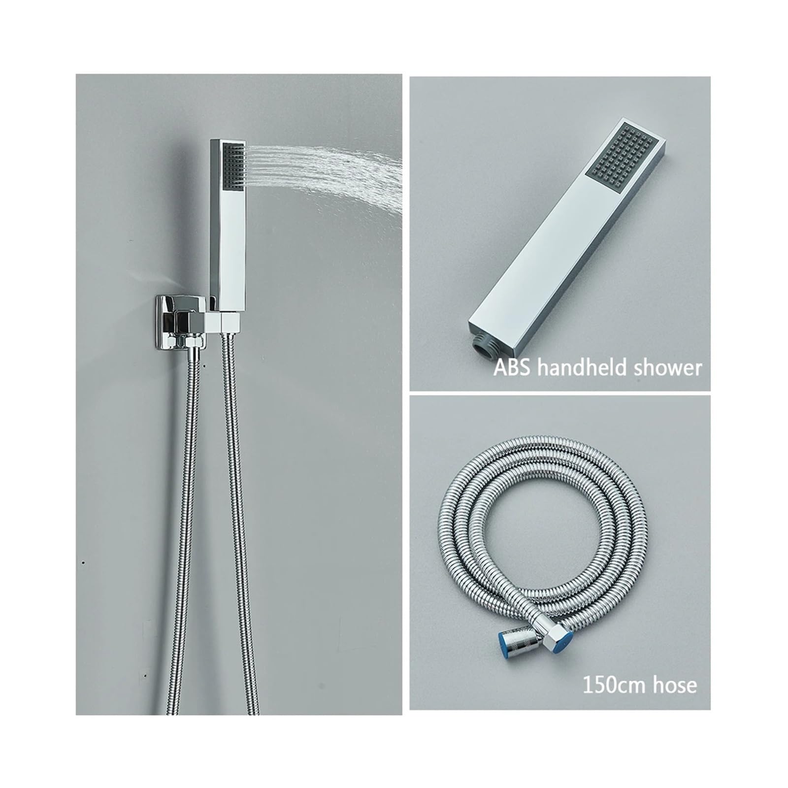 ZHKX Shower Kits, Chrome Concealed Shower Faucet Set 2/3
