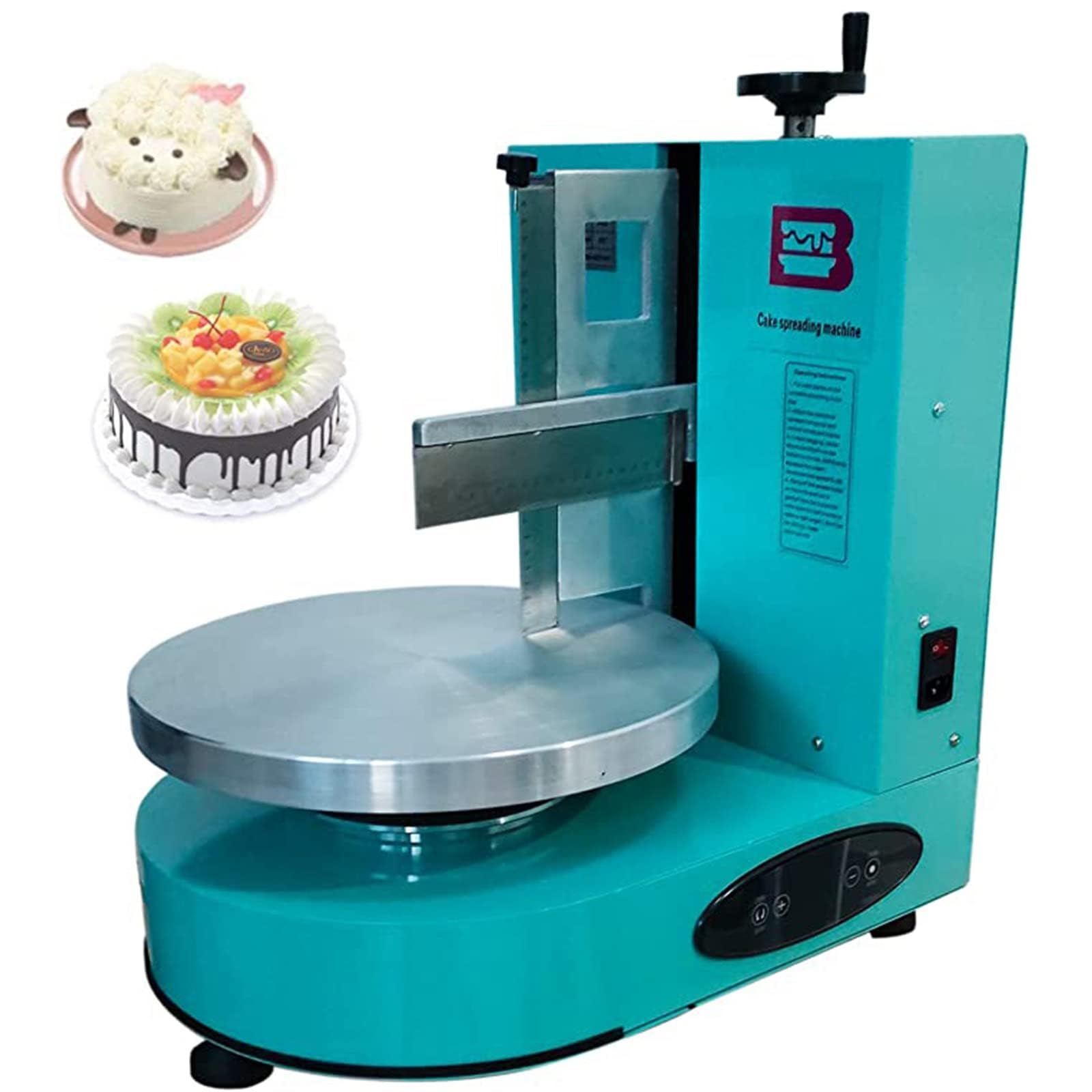 FHRKA Cake Making Smoothing Machine Automatic Adjustable Cake Smoothing Scraping Machine, Birthday Cake Cream Spreading Filling