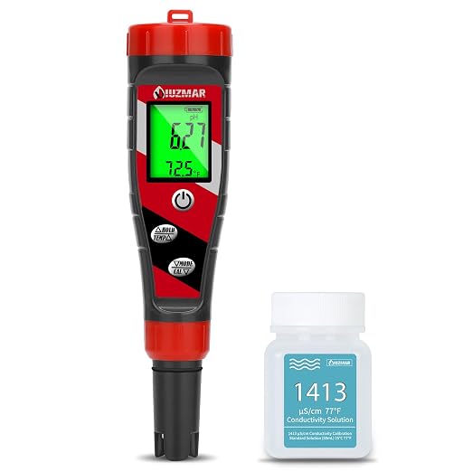 UIUZMAR pH Meter main product image showing the handheld device with a digital display and probe.