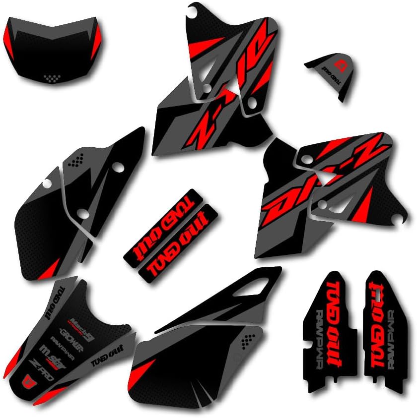 Gray & Red Shift Graphics Kit fits Suzuki DRZ400SM Drz400s drz400 Supermoto DRZ