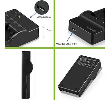Amazon.com : Micro USB Battery Charger for Sony Cyber-Shot