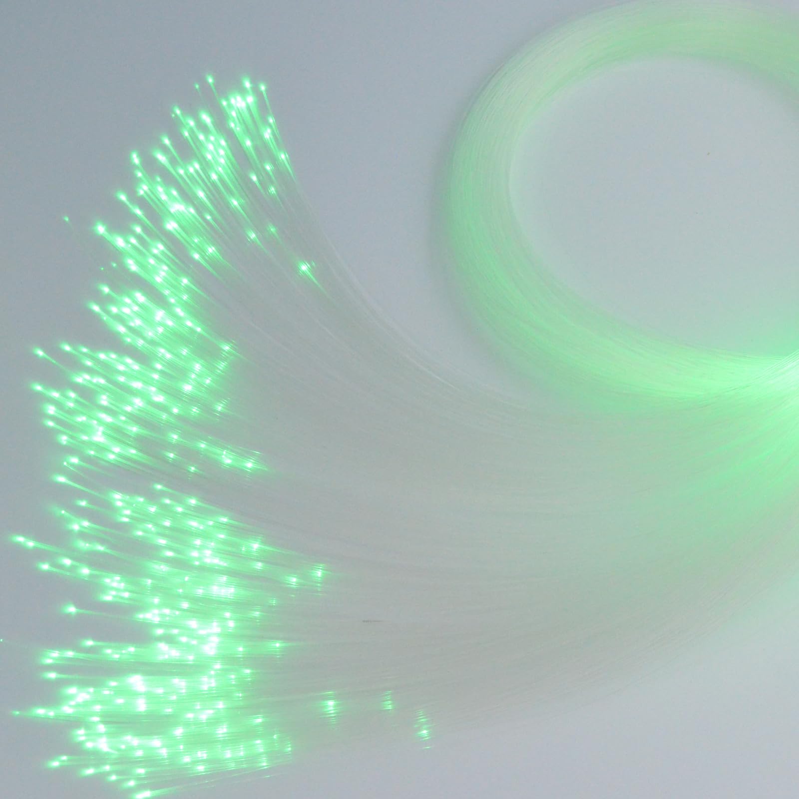 BENEVIBE 400pcs 0.03in(0.75mm) 9.8ft(3M) Long PMMA Plastic End Glow Fiber Optic Cable for Star Sky Ceiling Decoration of Car and Home Theater (without Light Source)