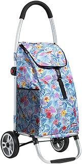 LAJUU Carts,Hand Trucks Shopping Cart, Aluminum Alloy, Folding Trolley, Portable Household Trolley, Trailer for the Elderly, Foldable Shopping Cartng and Wear-Resistant, Foldable, Trolleys/C