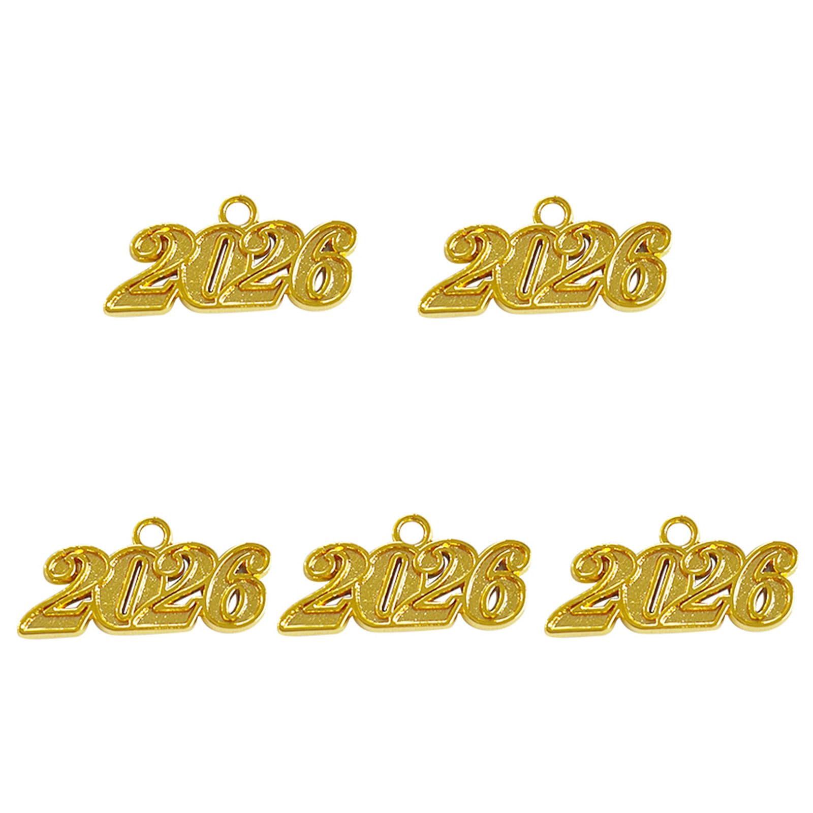 Jazuaiao 1/5Pcs 2025 Graduation Hat Pendant 2025 Graduations Gowns Decorative Charm for Academic Gowns Cloth and Photography Decorative Wall Hanging Charm