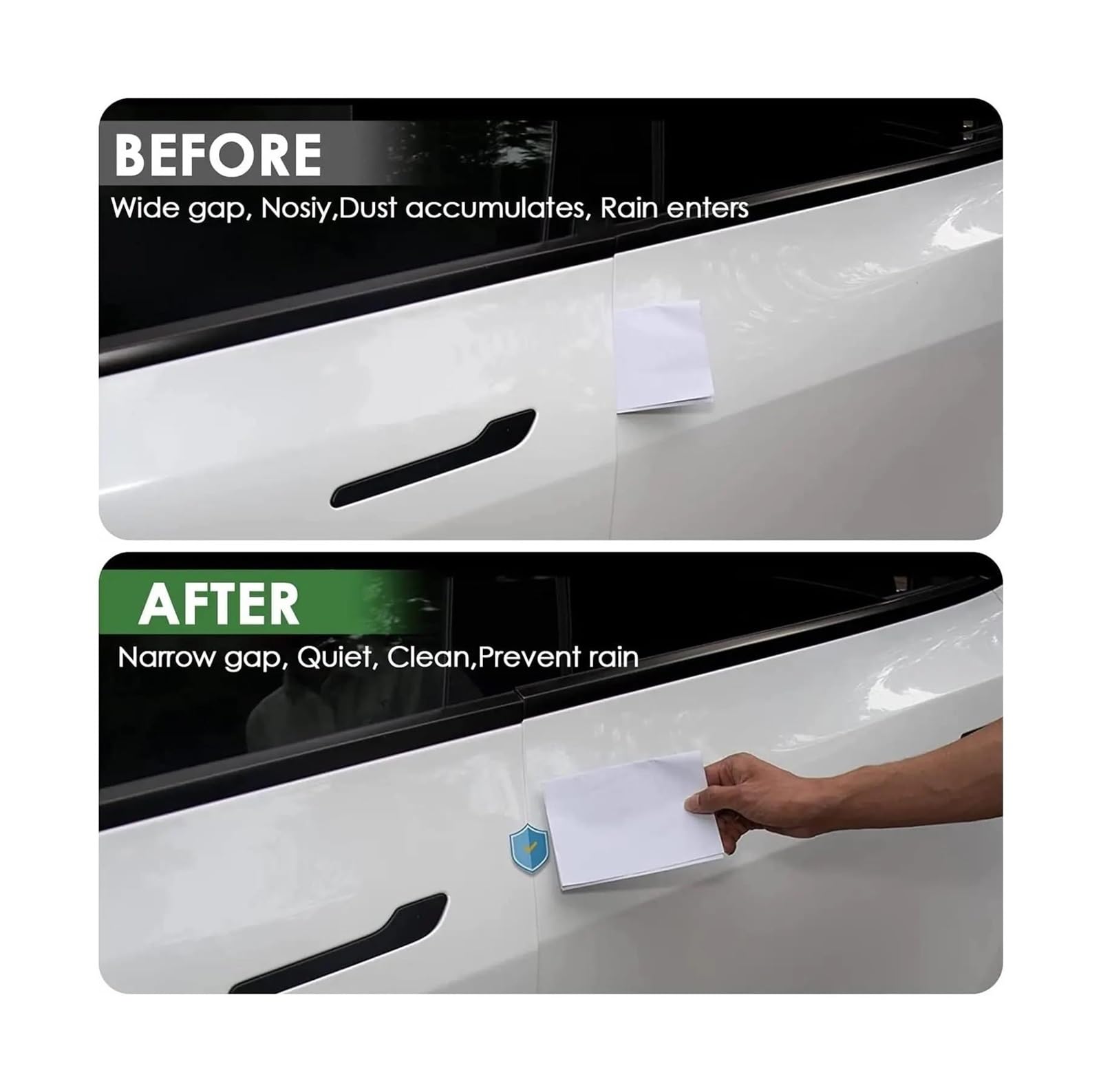 Junta Goma Protector de burlete para puerta coche, insonorizado y antipolvo para Ferrari F430 Juntas
