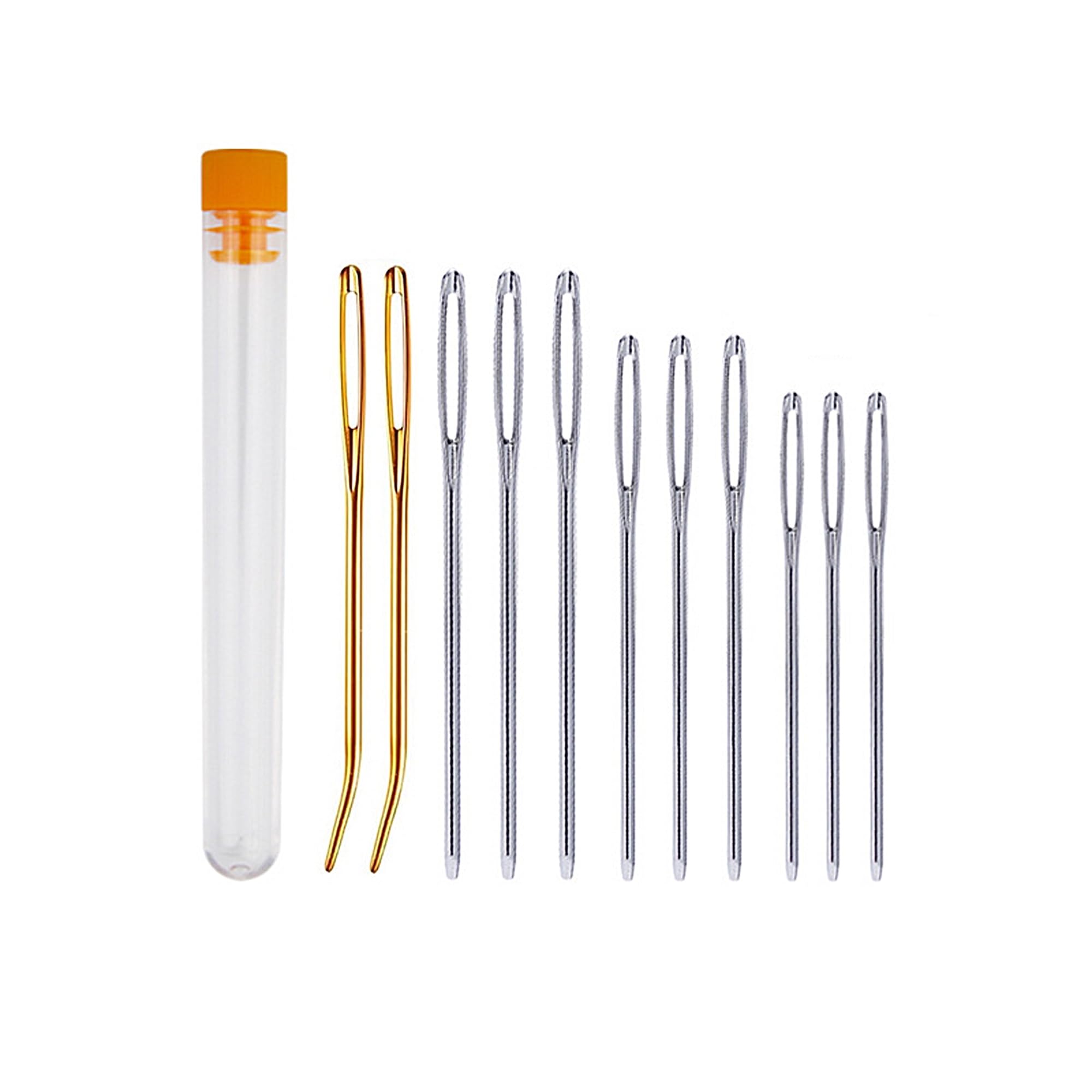 LZGOPE 11Pcs Large Eye Blunt, Large Eye Sewing and Knitting Needles, Knitting Needles, Hand Knitting Needles, Tapestry Needles, Crochet Hooks for Crafts