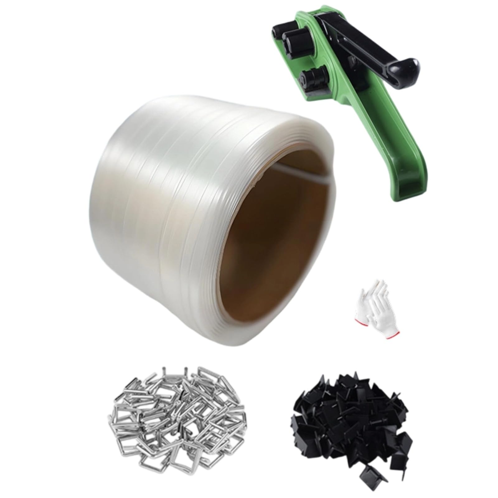 Kit Reggiatura con Tenditore Completo Kit di Reggiatura con Tendireggia Rapido Reggiatrice Manuale per Spedizionieri, Magazzino