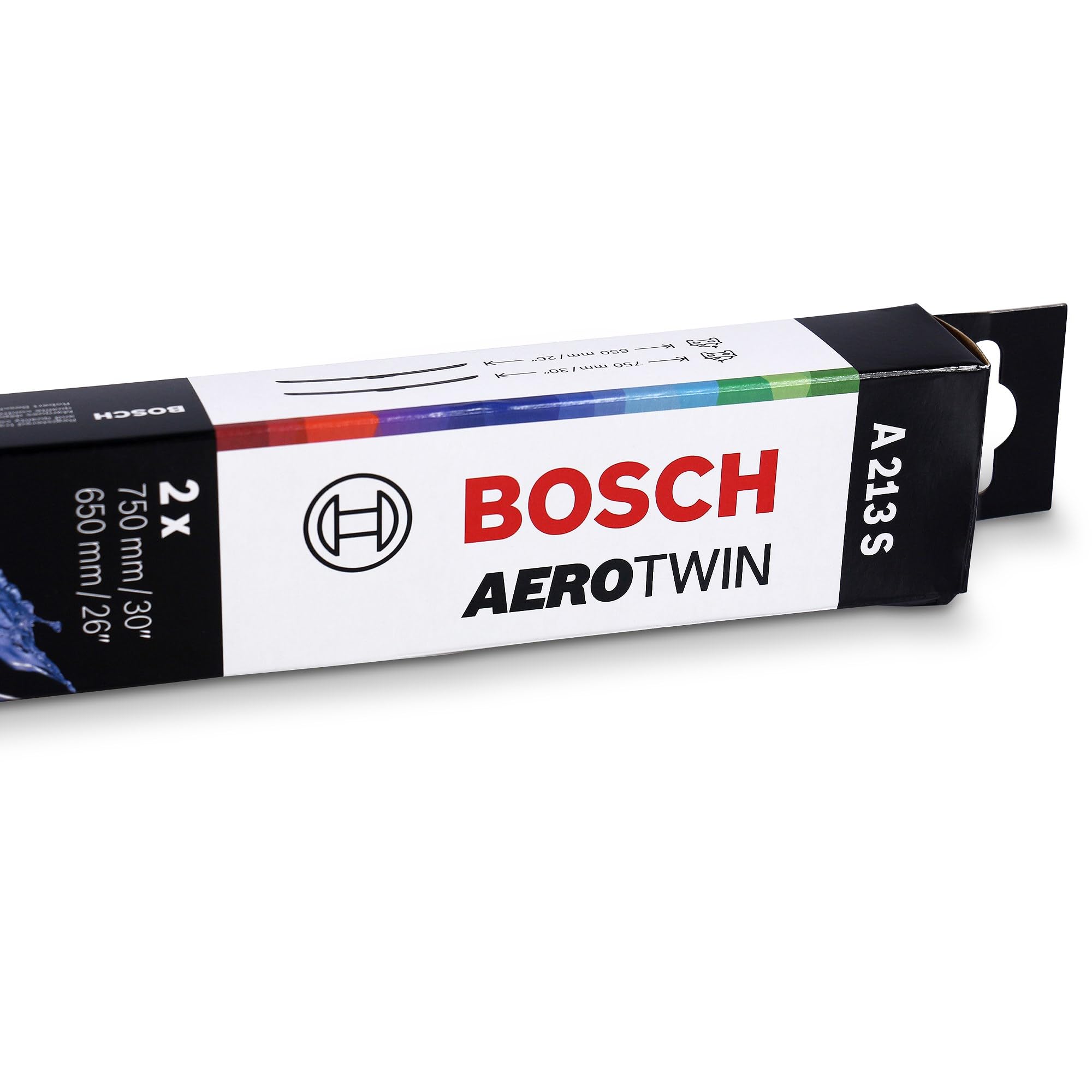 Tergicristalli Bosch Aerotwin AR550S, Lunghezza 550mm/530mm, 1 set per parabrezza anteriore