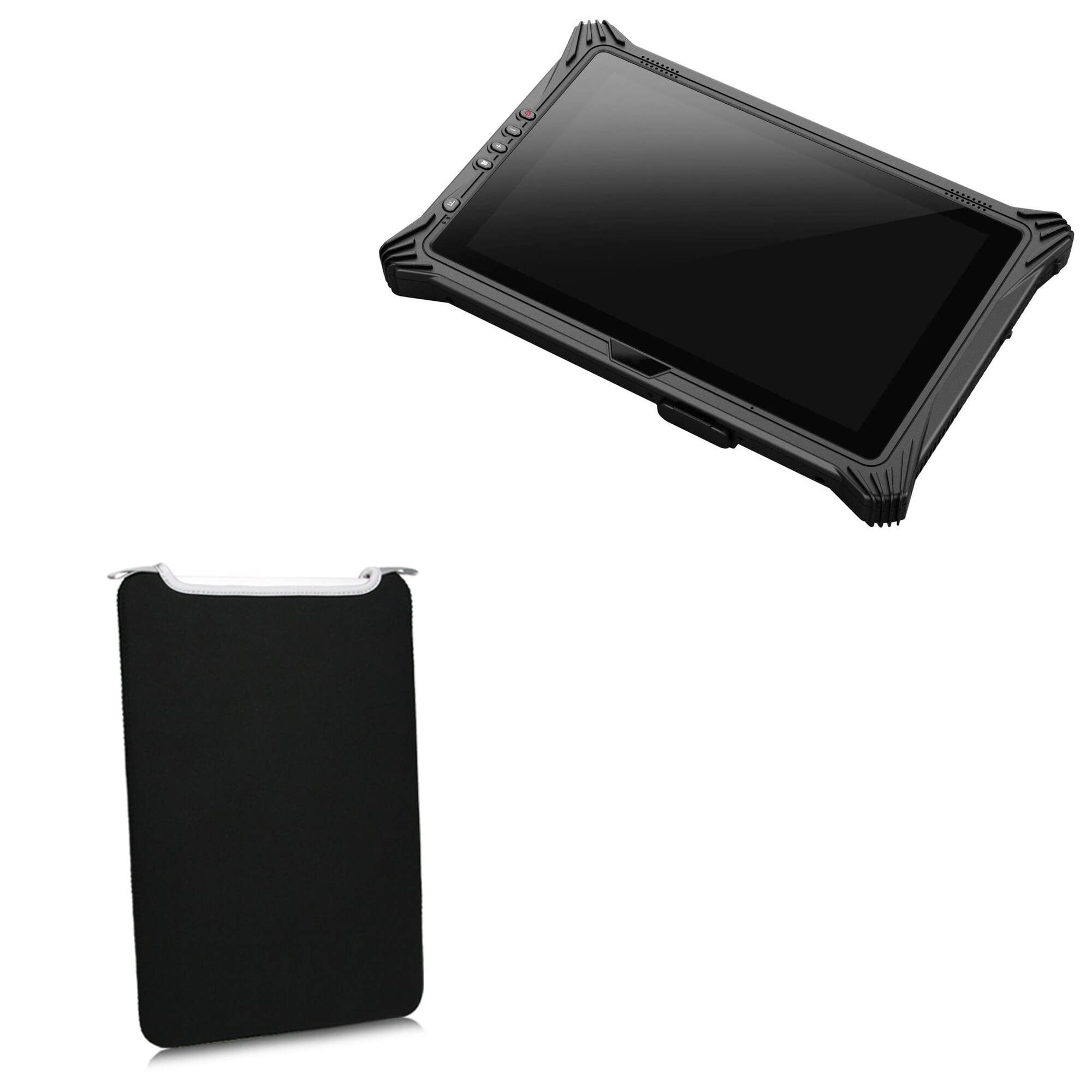 BoxWave Case Compatible with Emdoor EM-I10U - SlipSuit, Soft Slim Neoprene Pouch Protective Case Cover - Jet Black