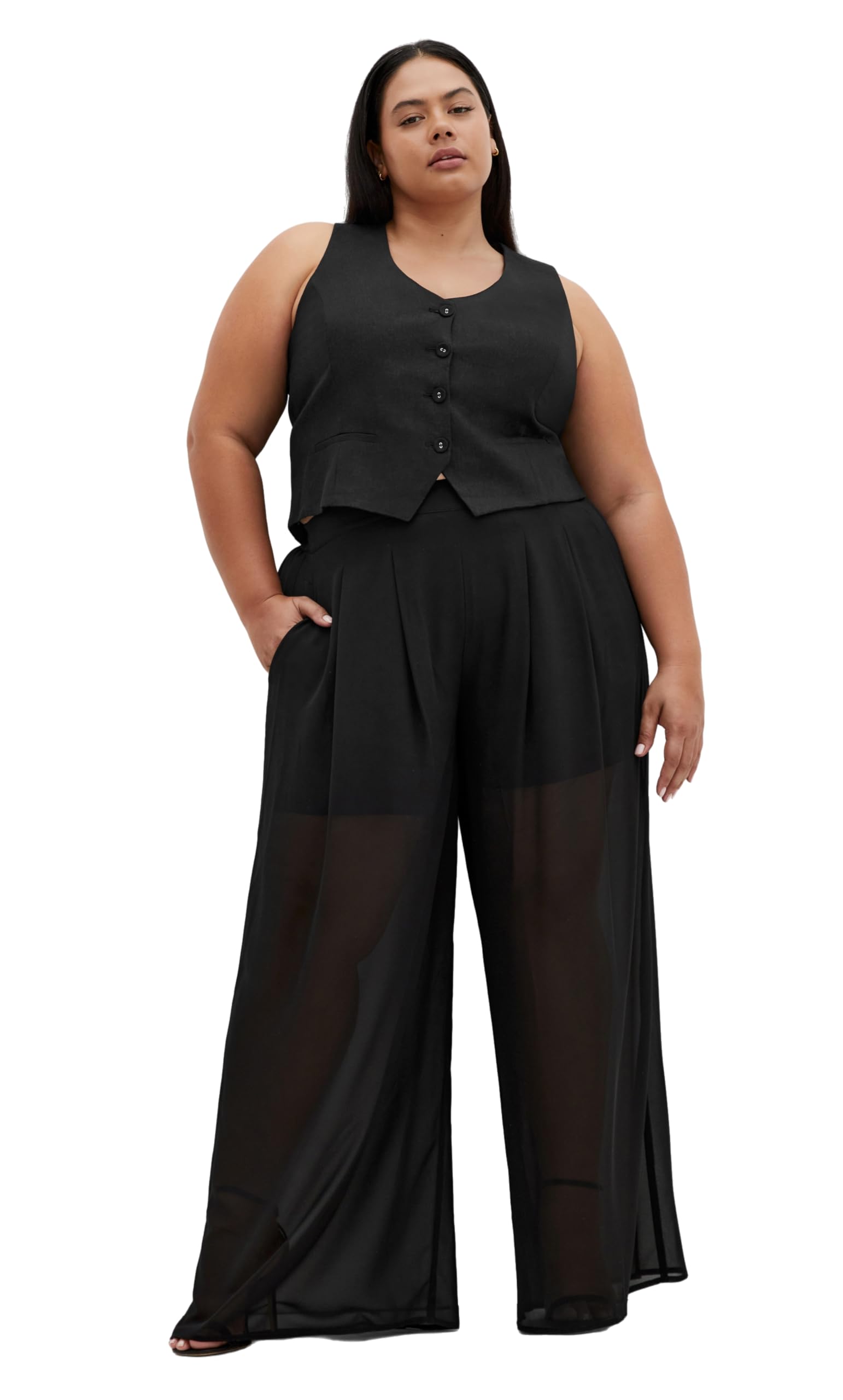 City Chic Womens Plus Size Pant - Corina