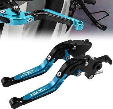 Motorcycle Clutch Lever Adjustable Handlebars Brake and Clutch Levers Set for CFMOTO 450MT 650MT 700MT 800MT 650NK 650GT 650TRG 450NK 700NK 2022-2024Blue