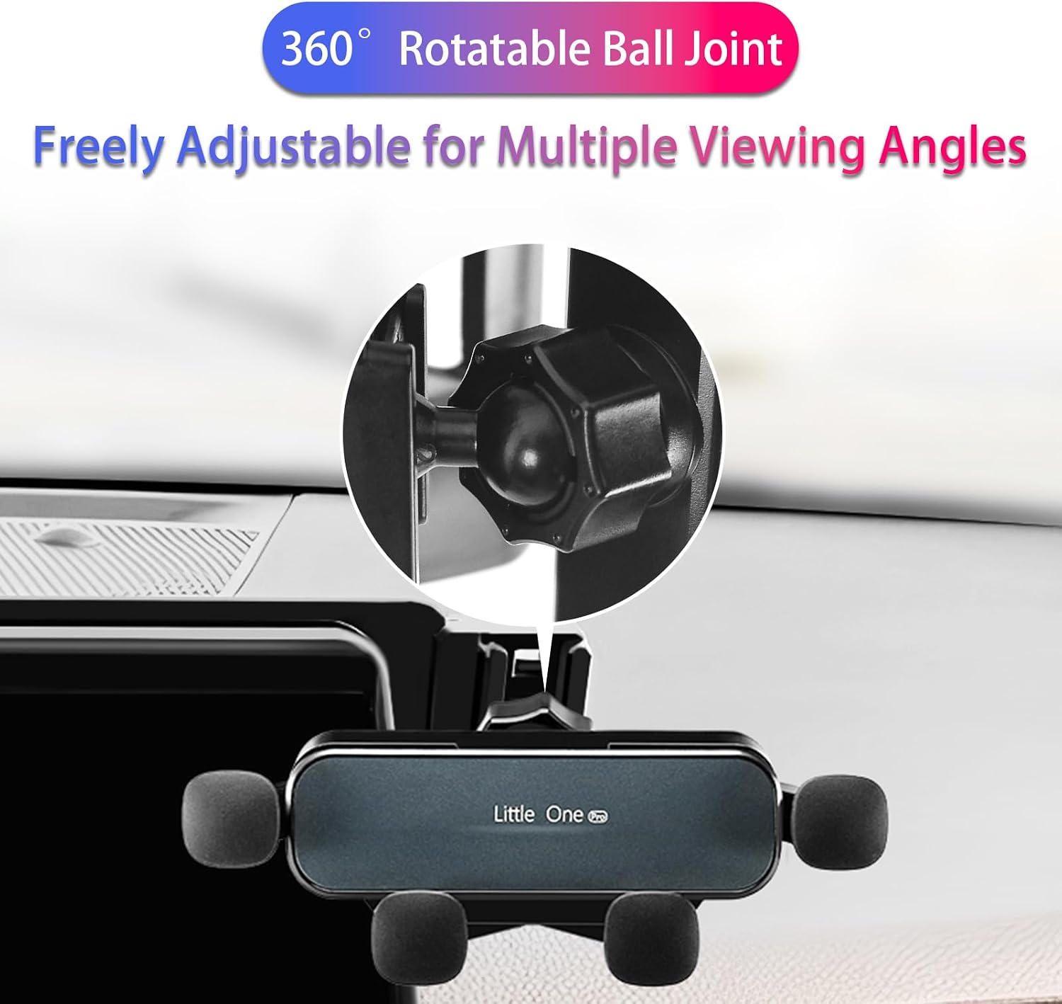 YOUTOOCAR Screen-Mounted Phone Holder for Kia Sorento, K5, Seltos, EV6, EV9, Morning, Sportage – No-Drill Dashboard Clip-On Mount, Hidden Design (for Kia Seltos 2019-2022)