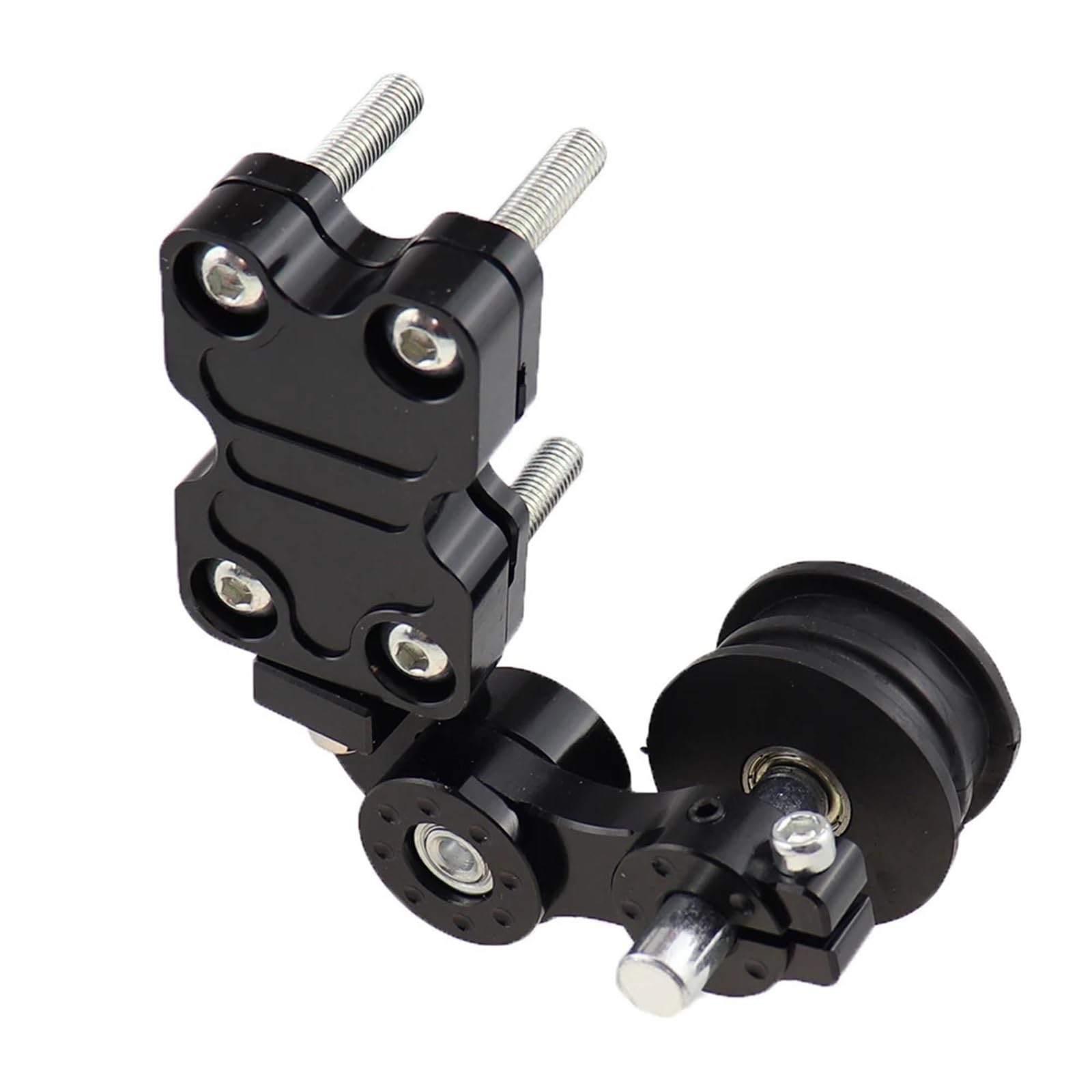 Ajusteur de Chaîne Rouleau tendeur de chaîne de réglage en alliage d'aluminium, pour moto Chopper ATV noir rouge argent bleu Tendeur de Chaîne de Réglage de