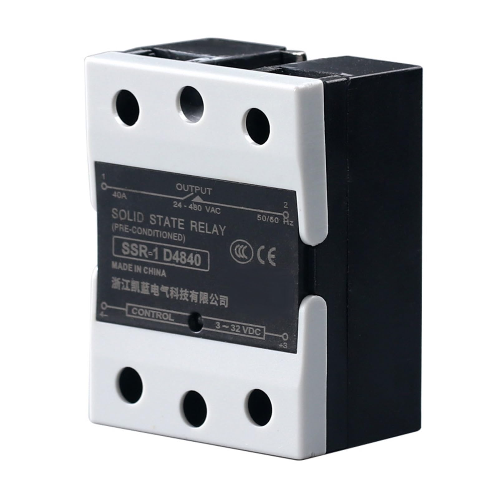 SSR DC TO AC relè a stato solido monofase 10A 25A 40A 60A 80A 100A 120A 200DD 240DD DC-DC industriale singolo SSR (Color : AA, Size : 100)
