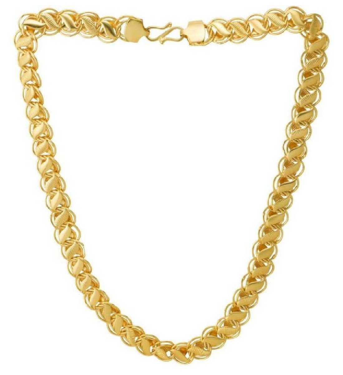WUJO Gold & Rhodium Coated Chain for Men (Gold) (B077Z8B3KS) Amazon Price History, Amazon Price Tracker