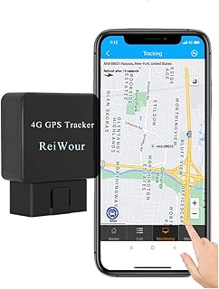 4G OBD GPS Tracker for Vehicles with 1 Year Subscription No Monthly Fee OBD2 Real Time Car Tracker Device Hidden Mini Fleet OBD-II Car Tracking Device Location Locator