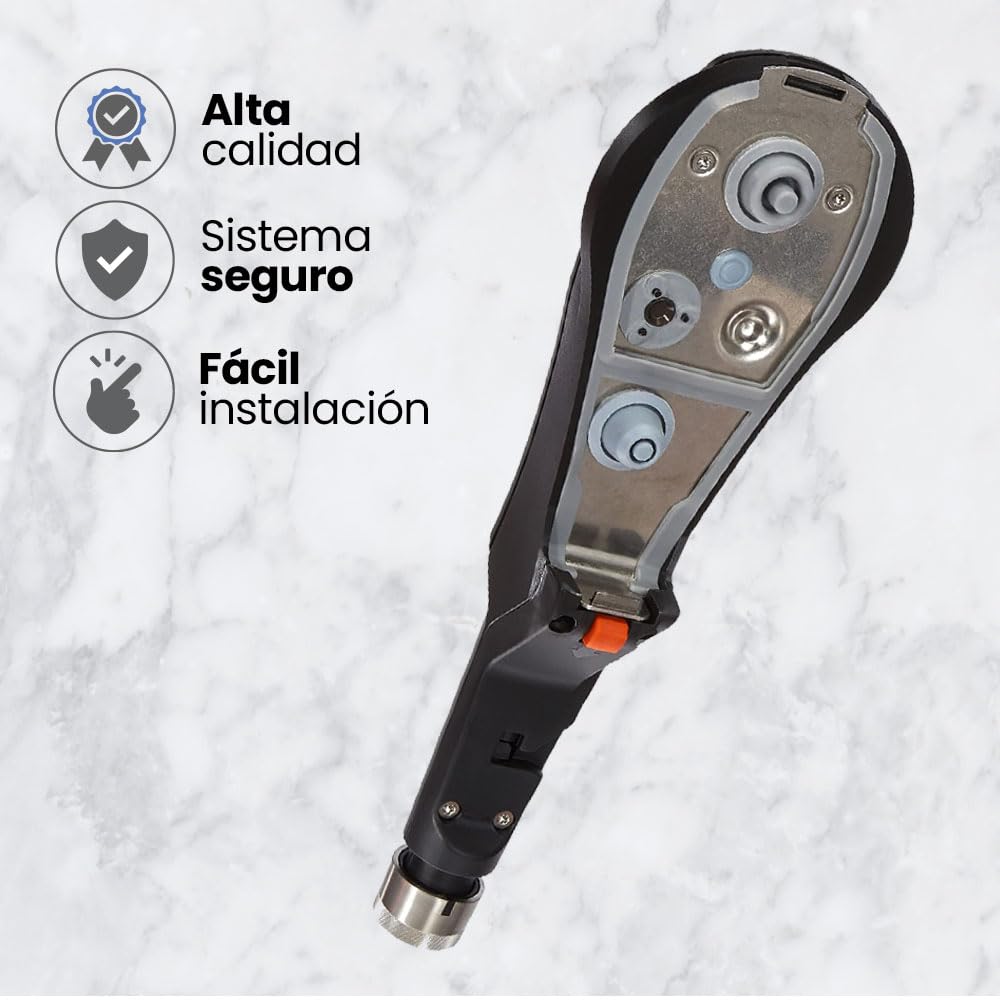 WMF 08.9620.6030 Repuesto de Mango Completo Olla WMF Perfect Pro | Mango de Tapa de Olla Express para Perfect Pro Negro | Incluye Válvula de Seguridad