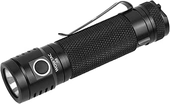 WOWTAC A6 EDC Handheld Flashlight USB Rechargeable LED Flashlights Max 1460 High Lumens, Cool White