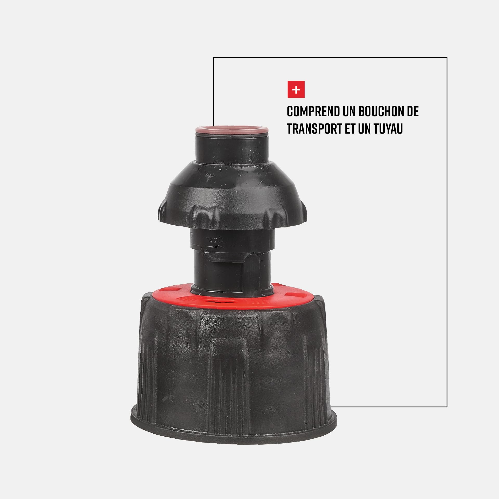 POLISPORT 8460000002 - ProOctane Bidon d'essence homologuée 20L avec système de Remplissage Rapide Durable et résistant avec Bouchon Anti-éclaboussures en Couleur Rouge