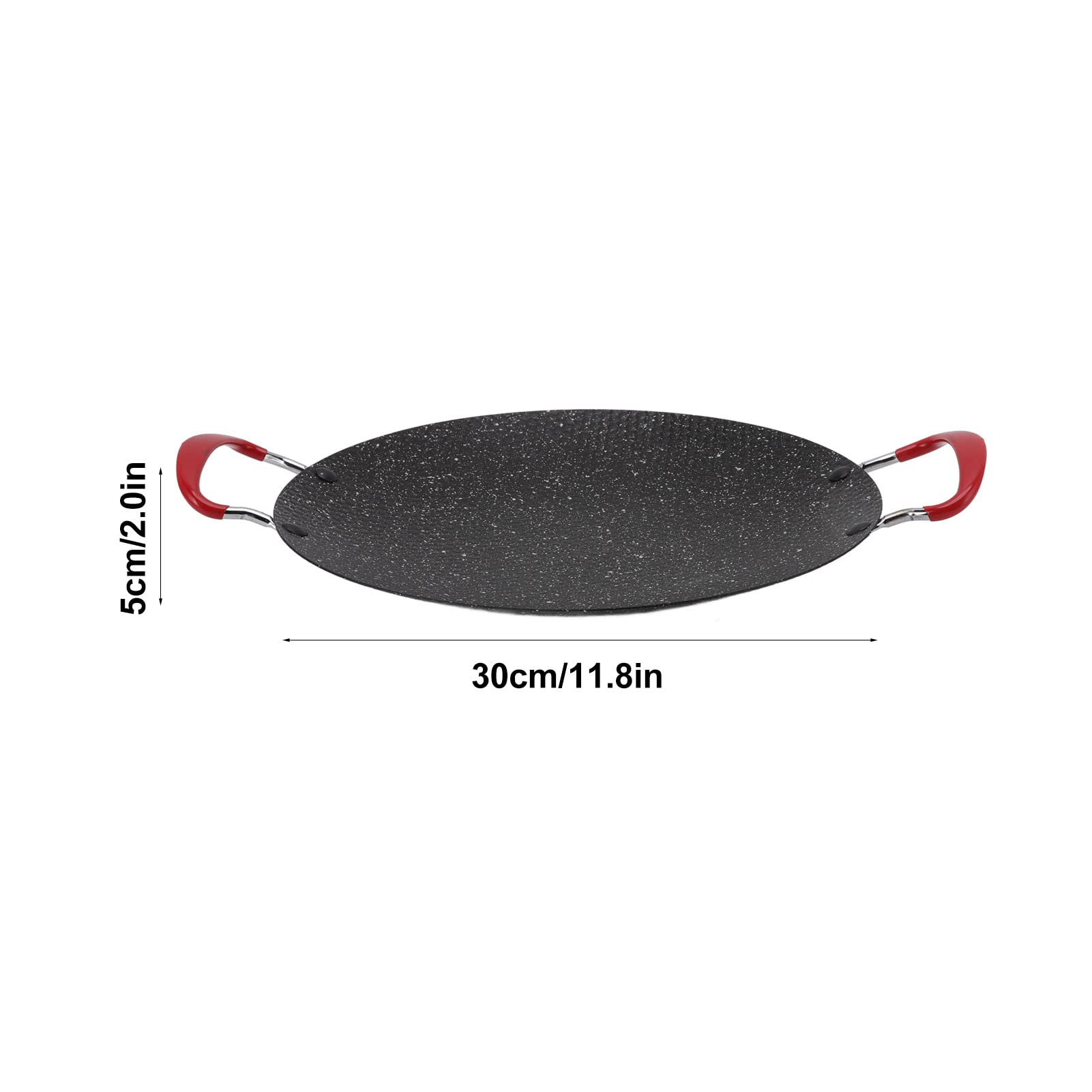 Poêle à Griller Coréenne Pour Barbecue, Plaque De Cuisson Pour Barbecue 8 En 1, Plaque De Cuisson En Pierre Médicale, Compatible Avec les Plaques De Cuisson Et L'induction(30cm)