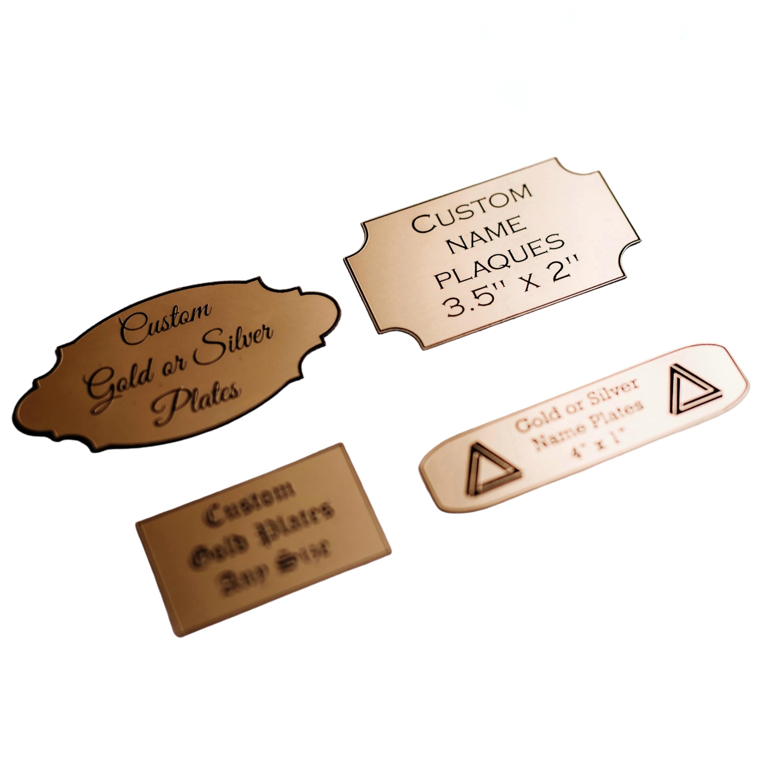 咔*王様 TROPHYCLOTHING トリプルネームサイン入りベスト　新品未使 Amazon.com: Custom Engraved Plexybrass Plate, Name Plaque, Art